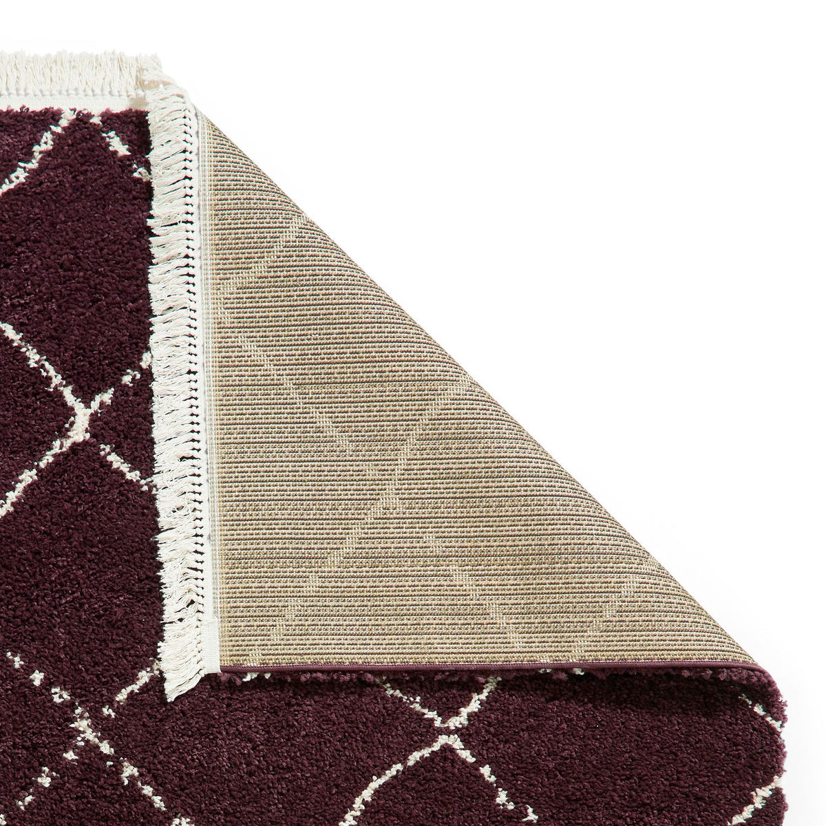 Boho 5413 Shaggy Runner 60cm x 230cm Purple