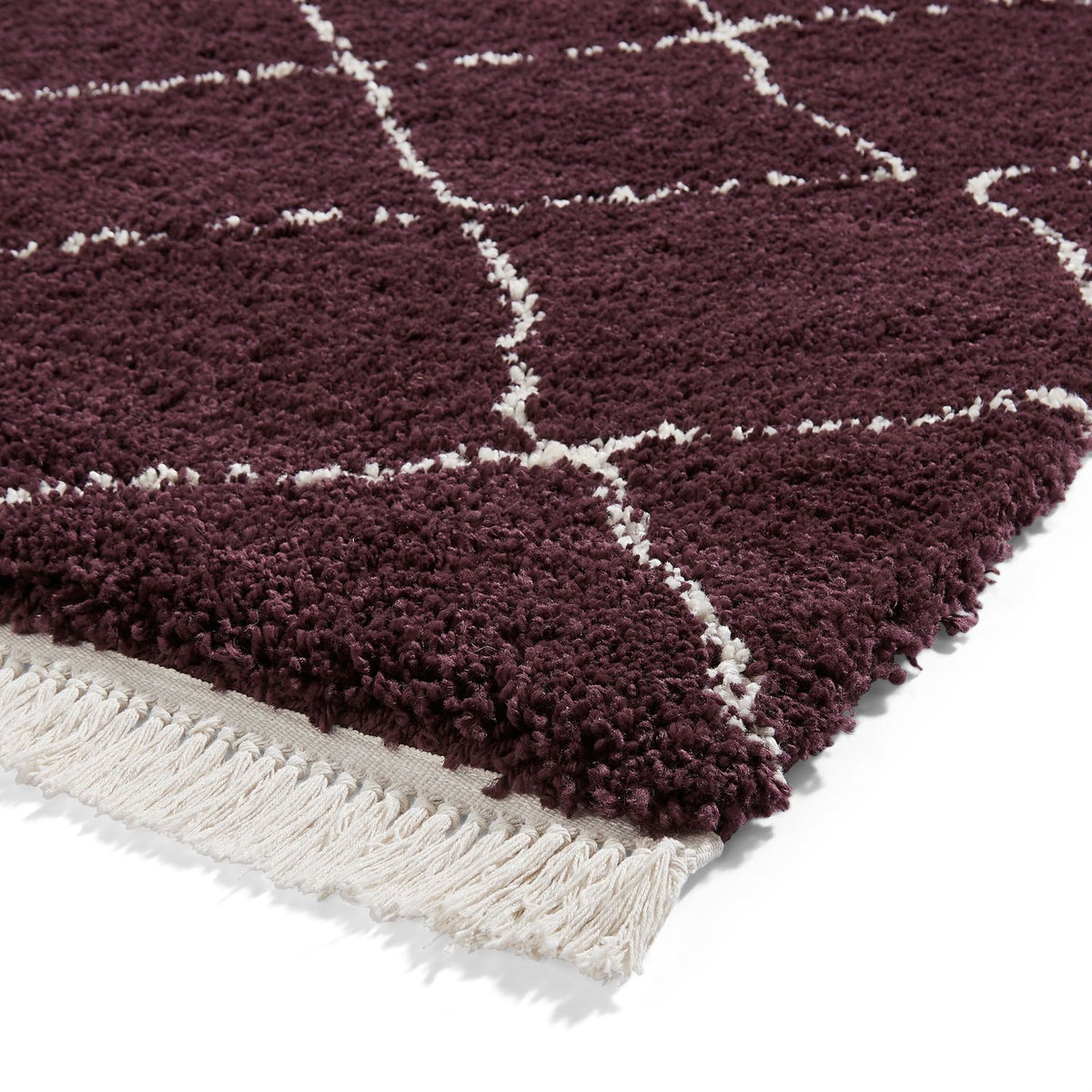 Boho 5413 Shaggy Runner 60cm x 230cm Purple