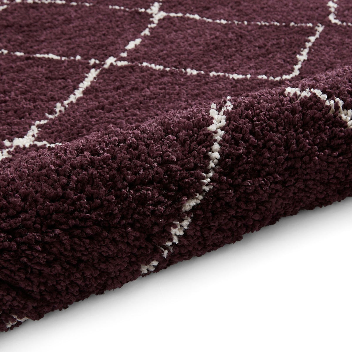 Boho 5413 Shaggy Runner 60cm x 230cm Purple