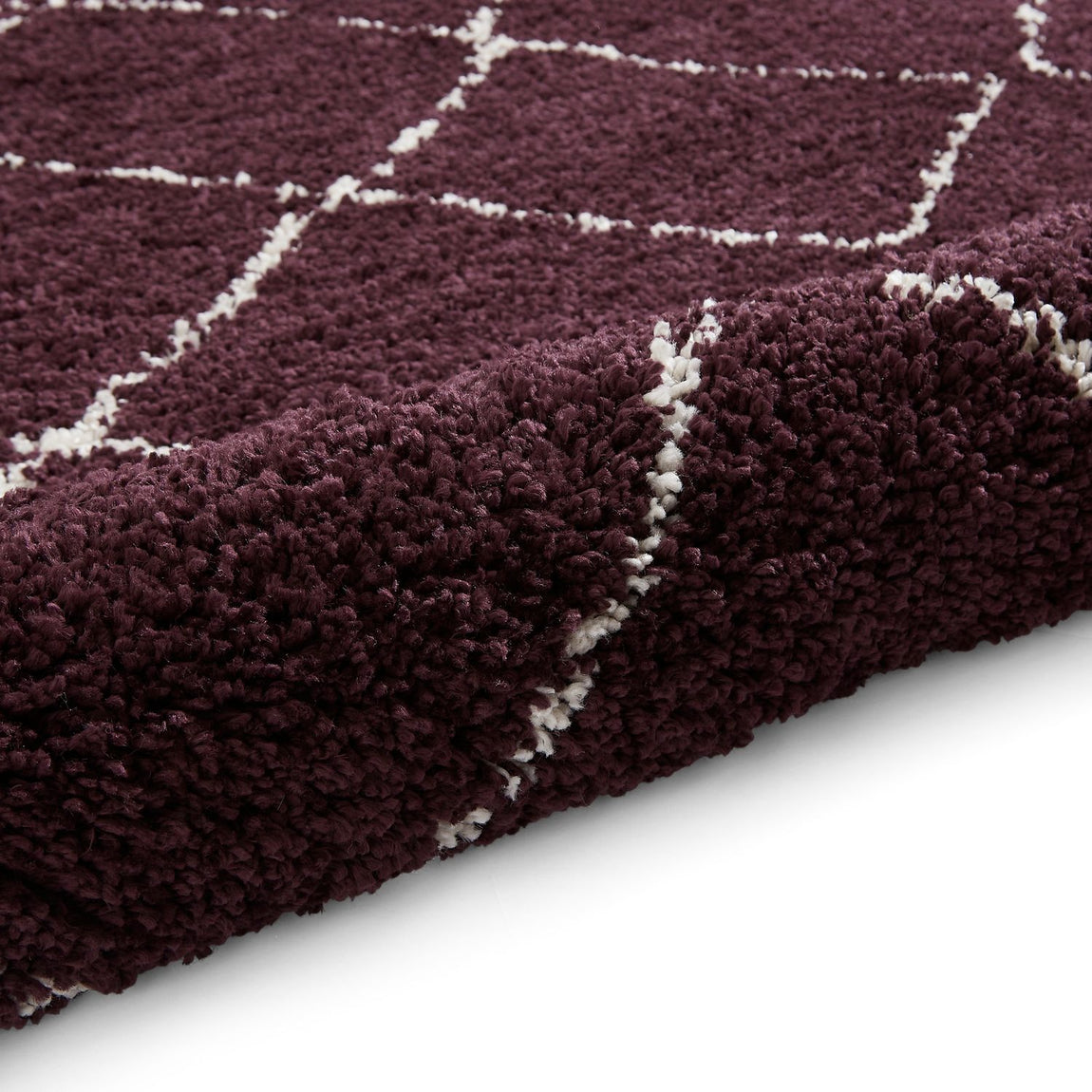 Boho 5413 Shaggy Runner 60cm x 230cm Purple