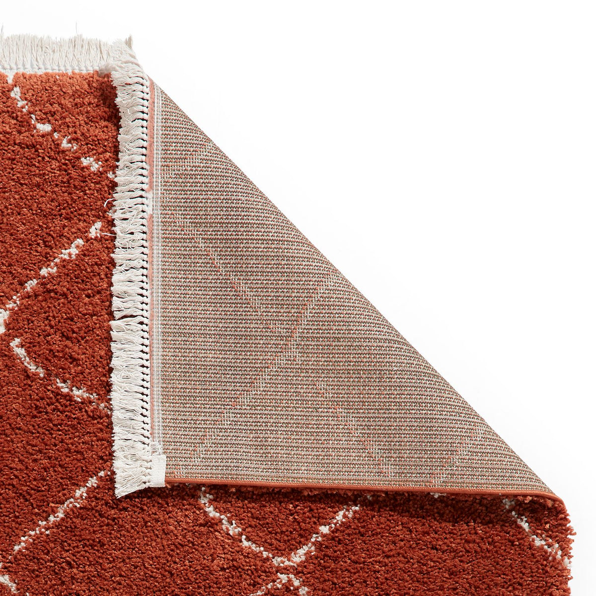 Boho 5413 Shaggy Rug Rust