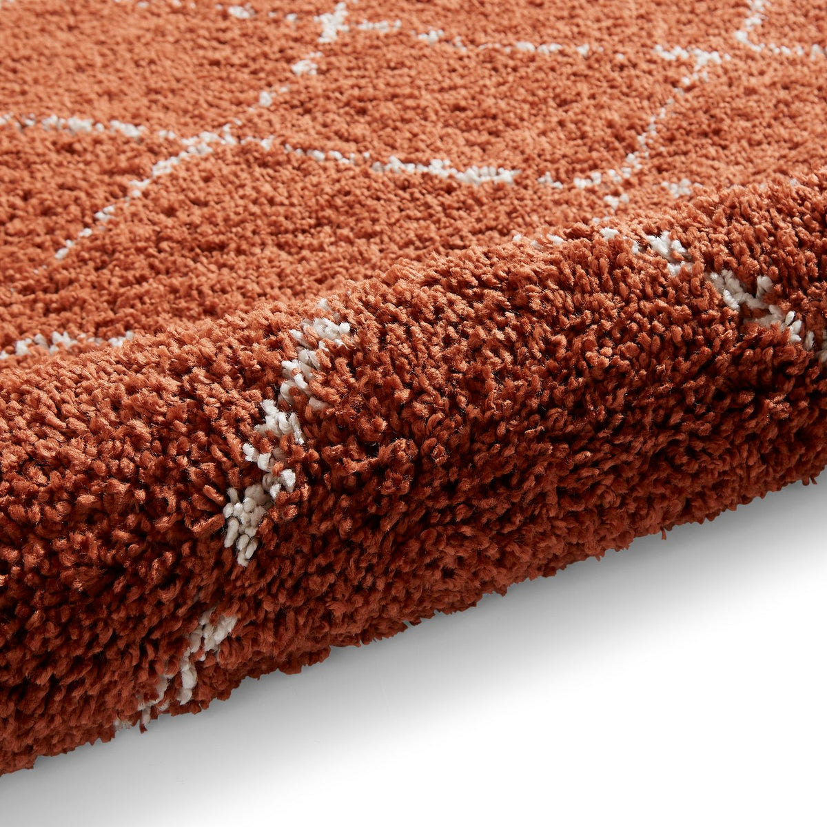 Boho 5413 Shaggy Rug Rust