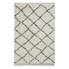 Boho 5413 Shaggy Rug White Black