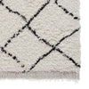 Boho 5413 Shaggy Rug White Black