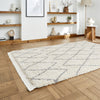 Boho 8280 80cm x 150cm Shaggy Rug Cream Grey