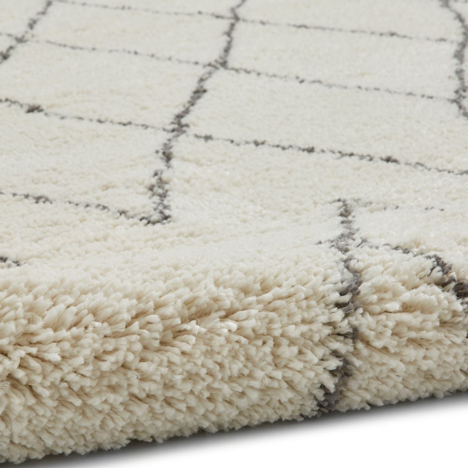 Boho 8280 80cm x 150cm Shaggy Rug Cream Grey