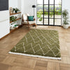 Boho 8280 Shaggy Rug Green