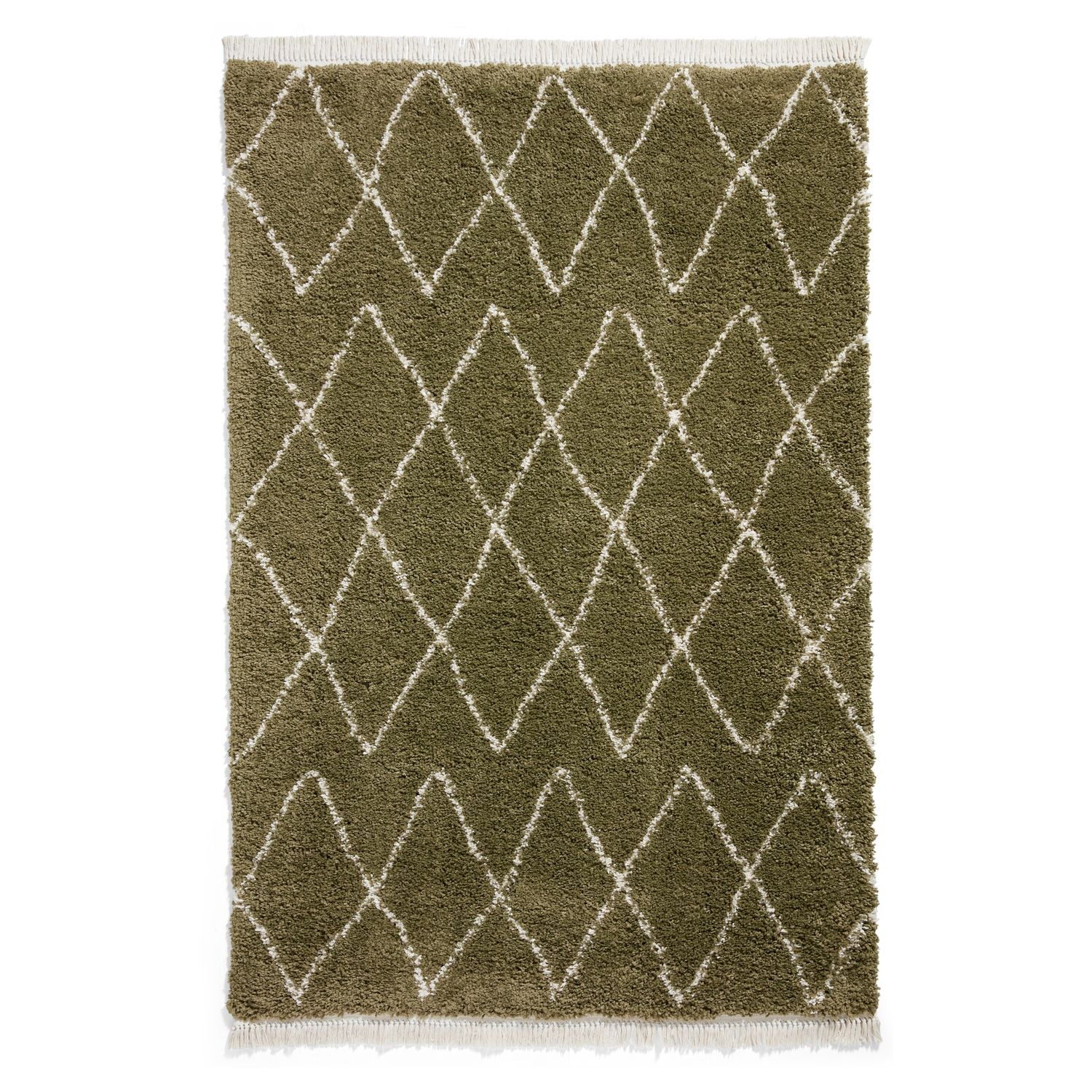 Boho 8280 Shaggy Rug Green