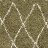 Boho 8280 Shaggy Runner 60cm x 230cm Rug Green