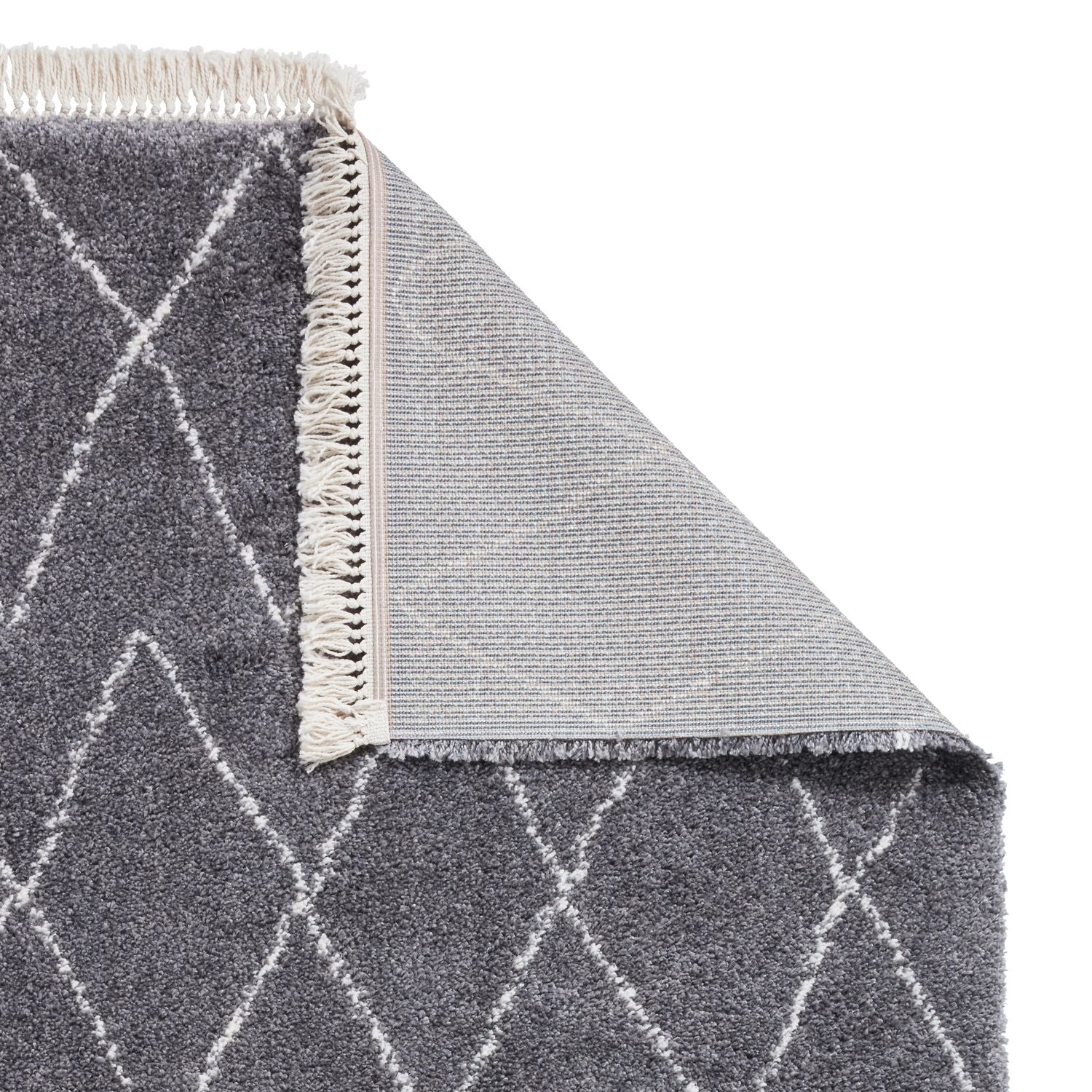 80cm Rug Boho 8280 80cm x 150cm Shaggy Rug Grey | Terrys
