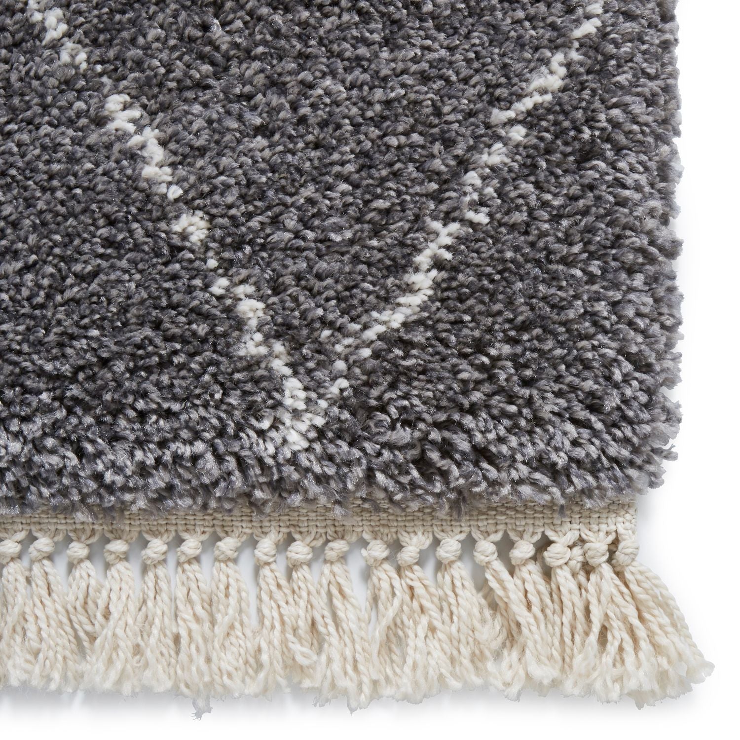 Boho 8280 80cm x 150cm Shaggy Rug Grey