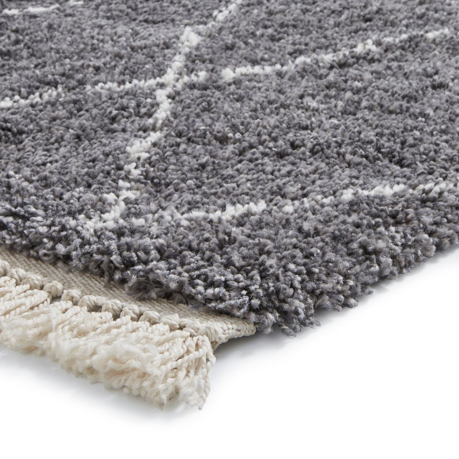 Boho 8280 80cm x 150cm Shaggy Rug Grey