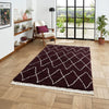 Boho 8280 Shaggy Rug Purple