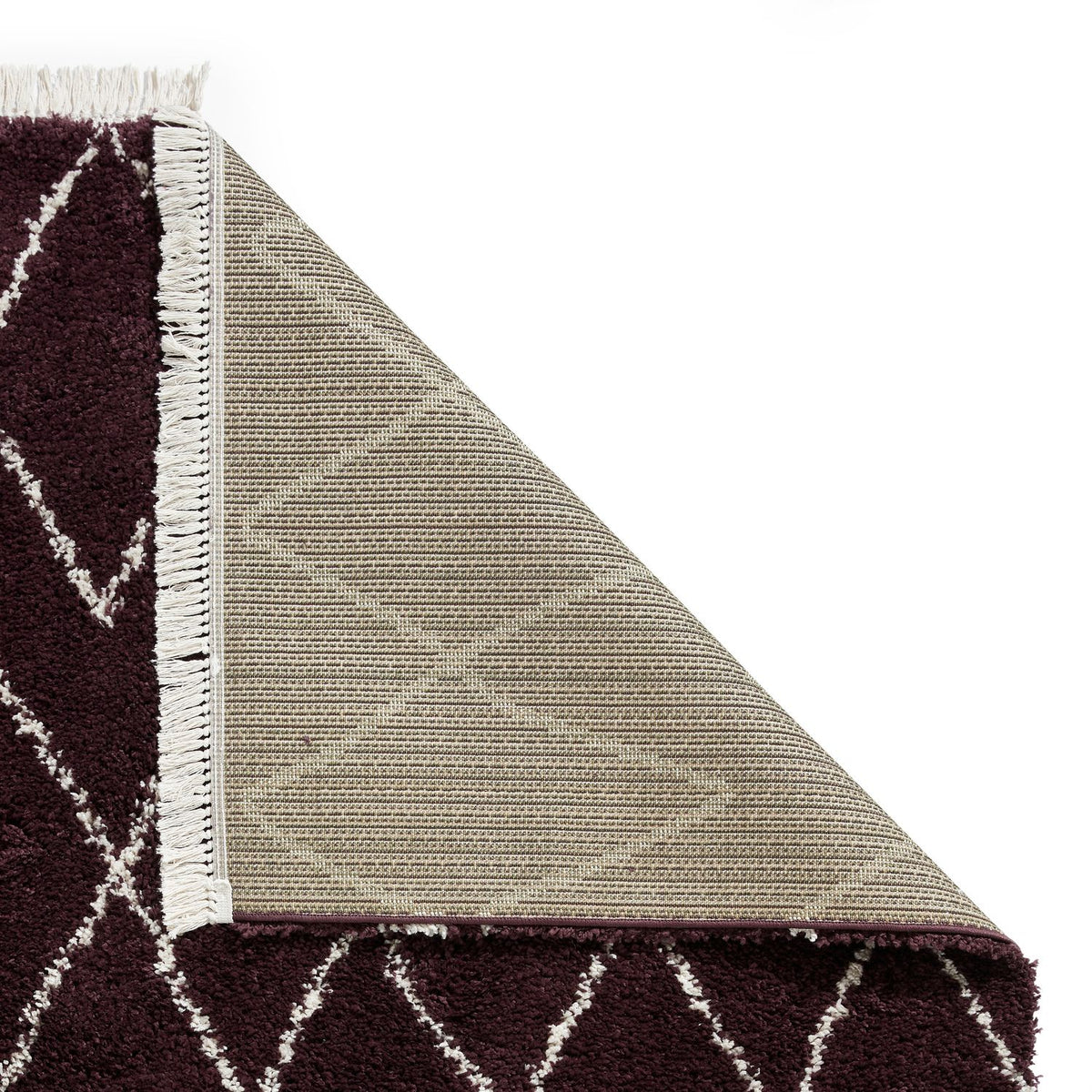 Boho 8280 Shaggy Runner 60cm x 230cm Rug Purple