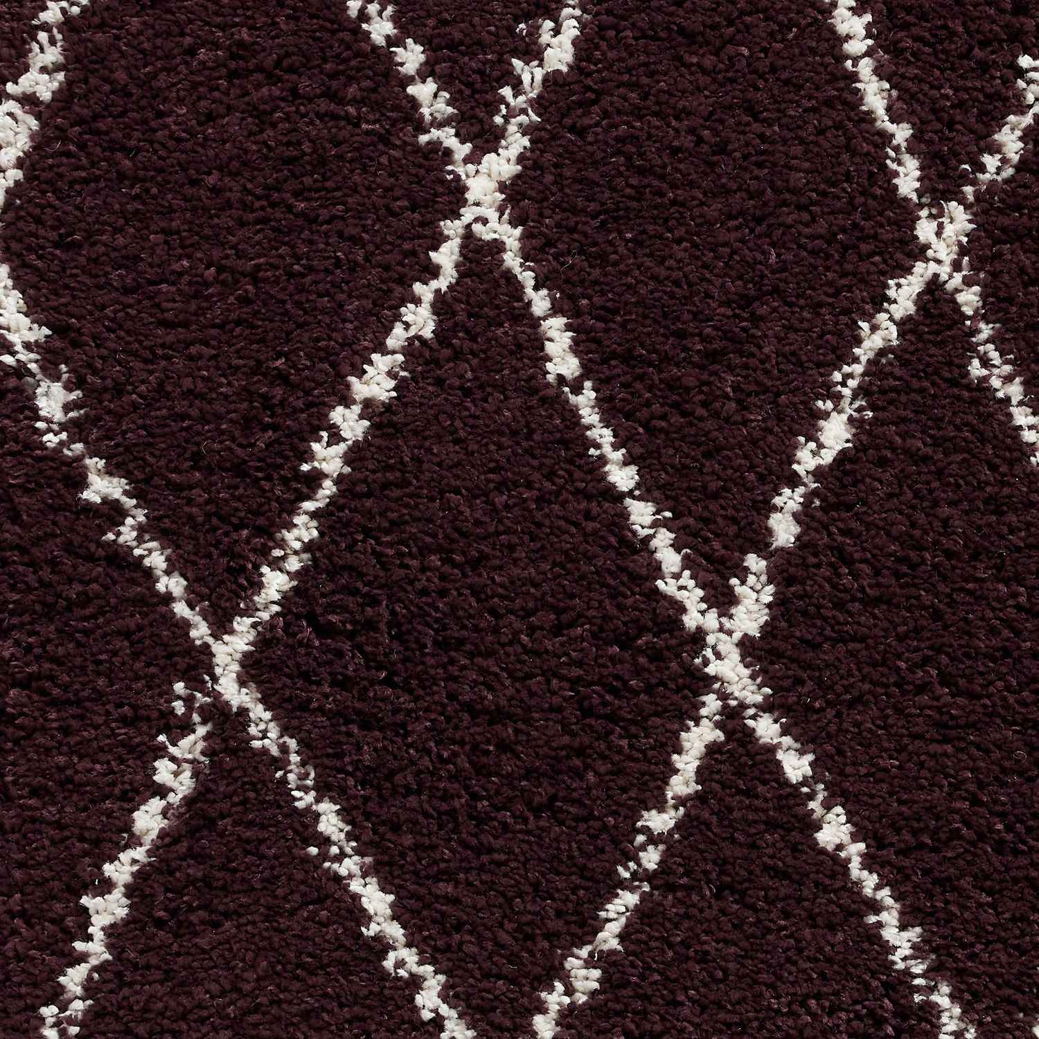 Boho 8280 Shaggy Runner 60cm x 230cm Rug Purple