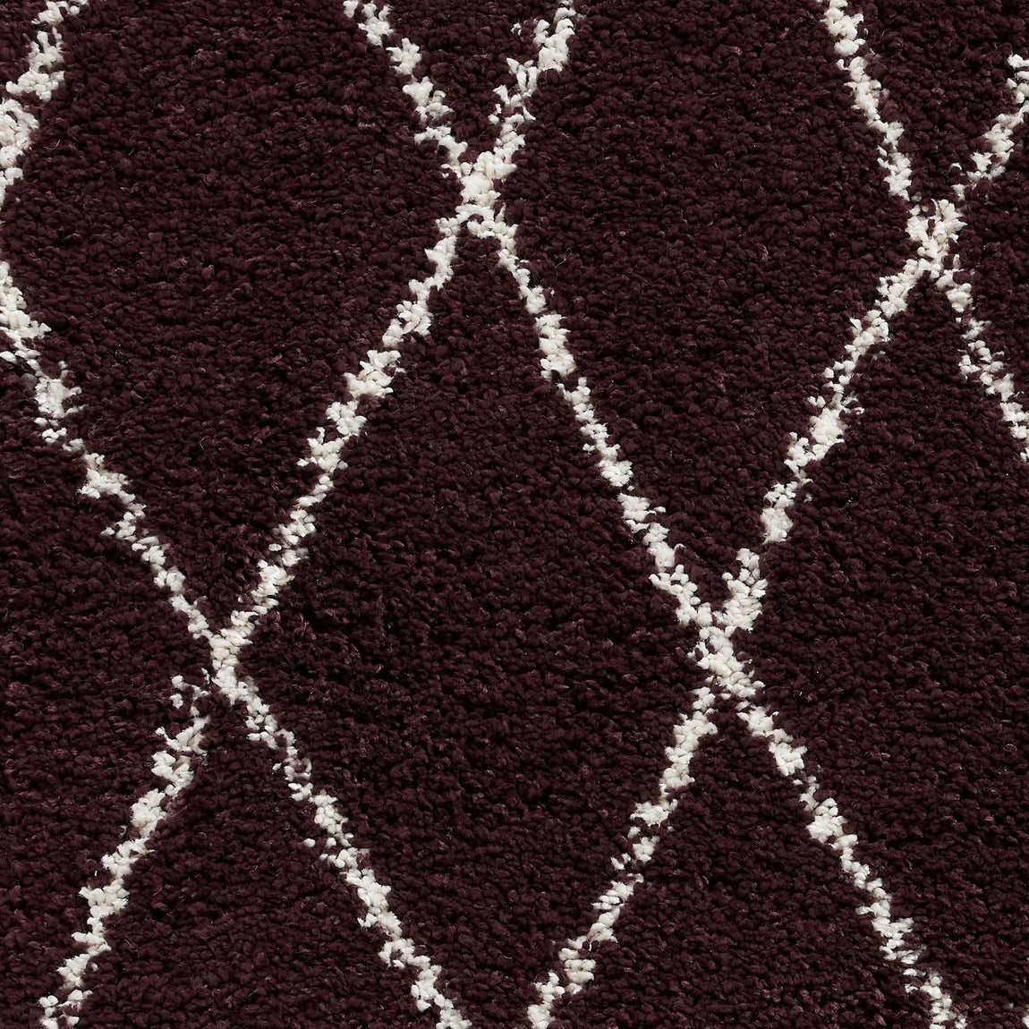 Boho 8280 Shaggy Runner 60cm x 230cm Rug Purple