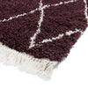 Boho 8280 Shaggy Runner 60cm x 230cm Rug Purple