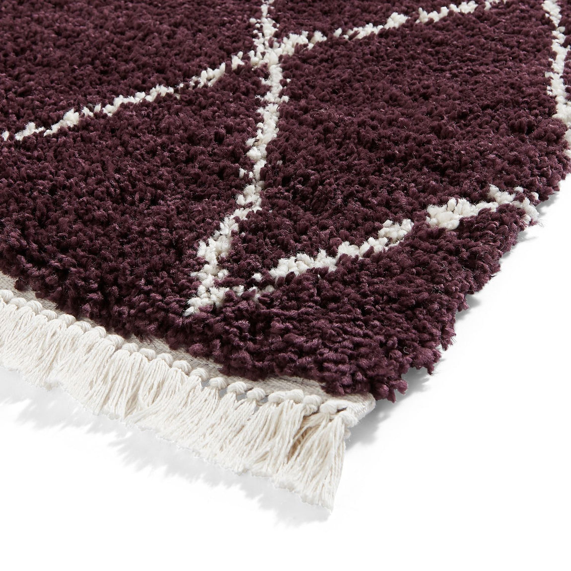 Boho 8280 Shaggy Rug Purple