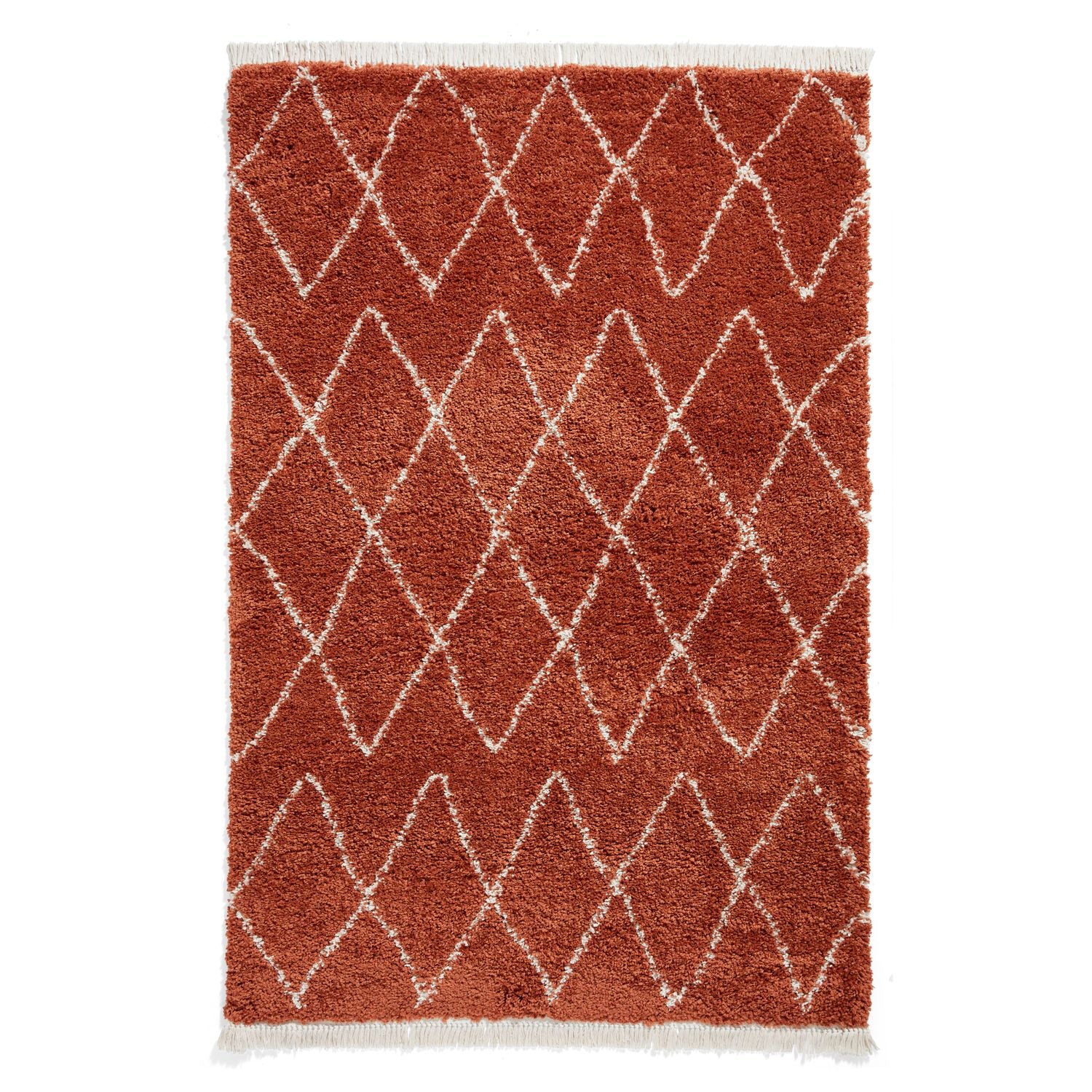 Boho 8280 Shaggy Rug Rust