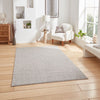 Boucle E6403 Multi Textured Pile Rug Grey 80cm x 150cm