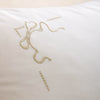 Historic Royal Palaces Bow Embroidery Duvet Cover Bedding Set White Natural
