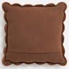 Laura Ashley Brady Scalloped 43cm x 43cm Filled Cushion Caramel