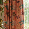 Linda Barker Cloud Tree Velvet Print Made to Measure Curtain Peach