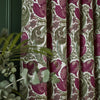 HOUSE Llewelyn-Bowen Down The Dilly Printed Velvet Fabric Damson