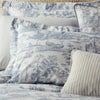 Laura Ashley Braysmith Toile Duvet Cover Bedding Set Chambray Blue