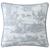 Laura Ashley Braysmith Toile 45cmx45cm Filled Cushion Chambray Blue