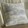 Laura Ashley Braysmith Toile 45cmx45cm Filled Cushion Chambray Blue