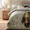 Laura Ashley Braysmith Toile Duvet Cover Bedding Set Olive Green