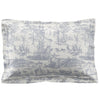 Laura Ashley Braysmith Toile Pillowcase Oxford Chambray Blue
