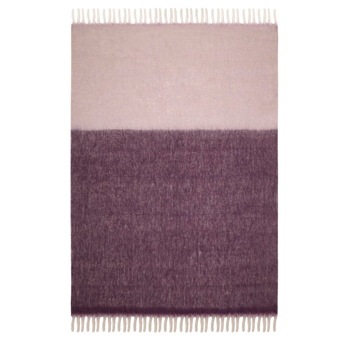 Laura Ashley Bronwen 130cm x 170cm Throw Blackberry Purple