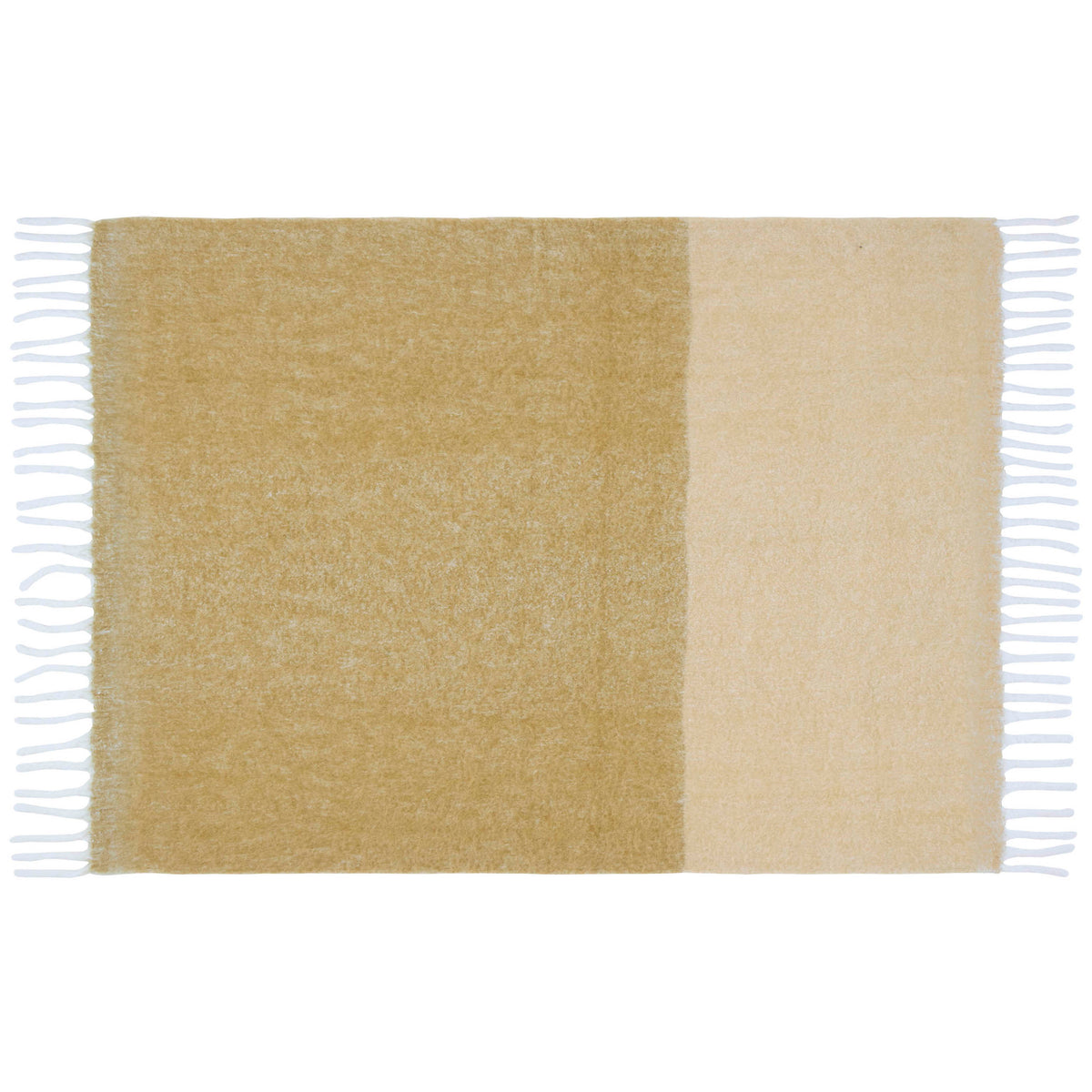 Laura Ashley Bronwen 130cm x 170cm Throw Ochre Yellow