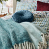 Laura Ashley Bronwen 130cm x 170cm Throw Seaspray Blue