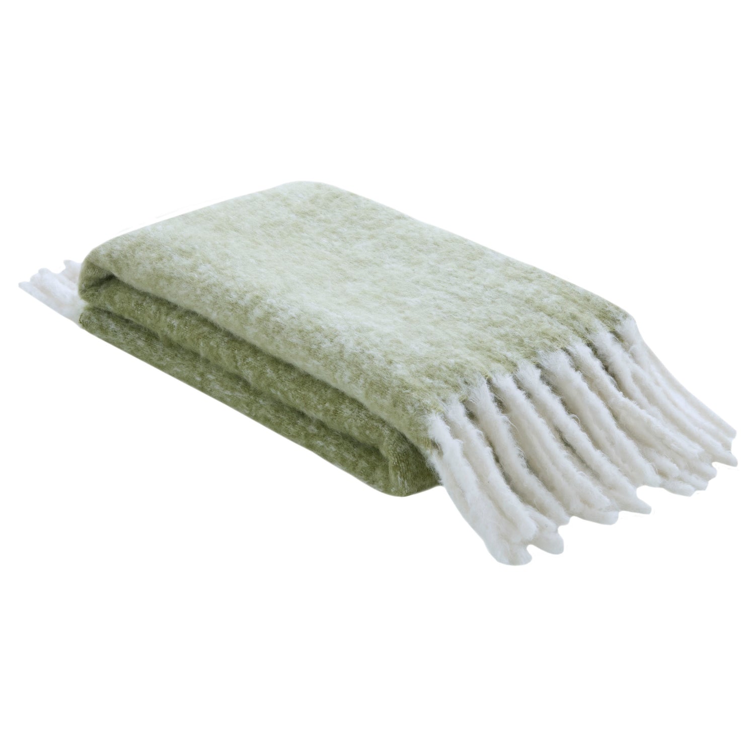 Laura Ashley Bronwen 130cm x 170cm Throw Olive Green
