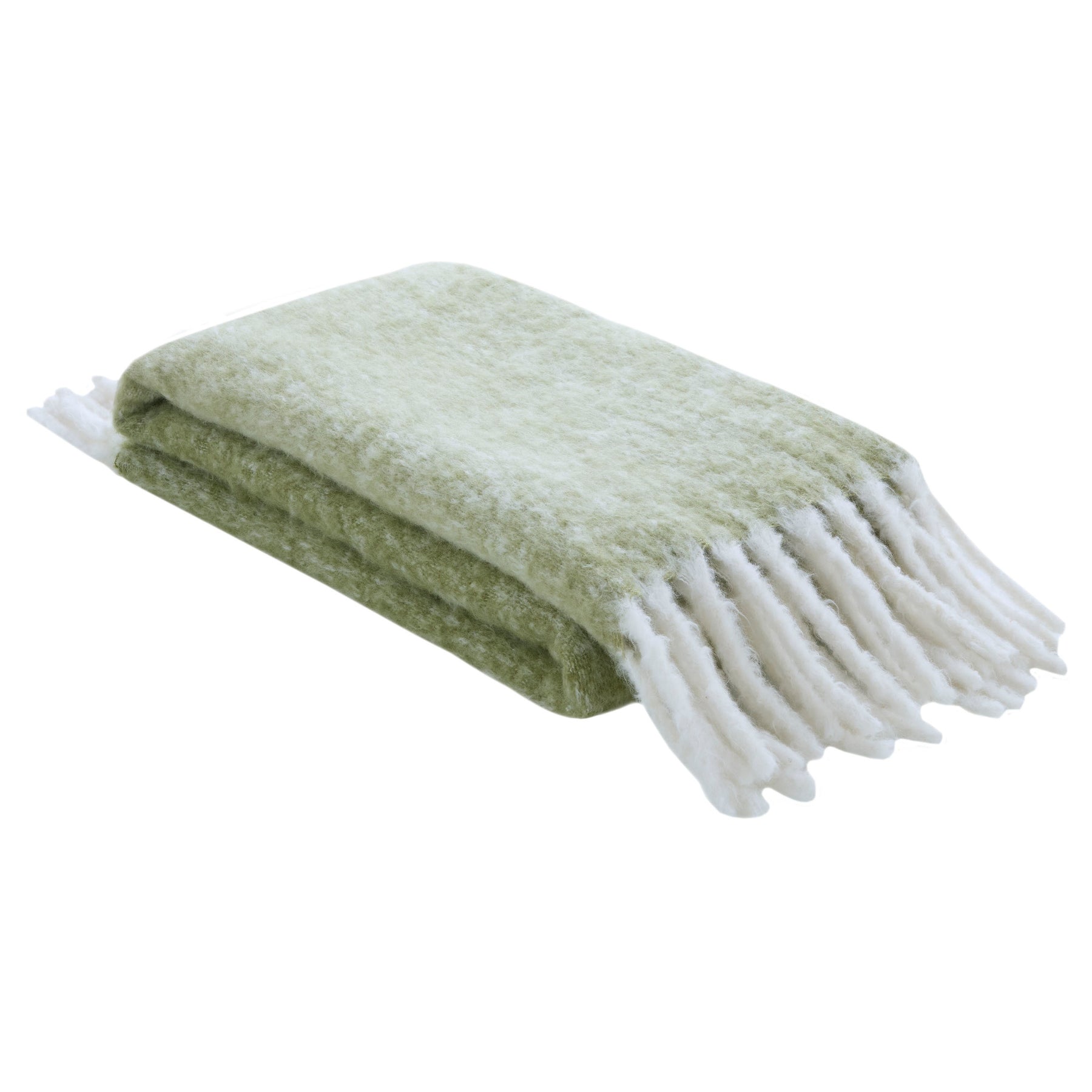 Laura Ashley Bronwen 130cm x 170cm Throw Olive Green