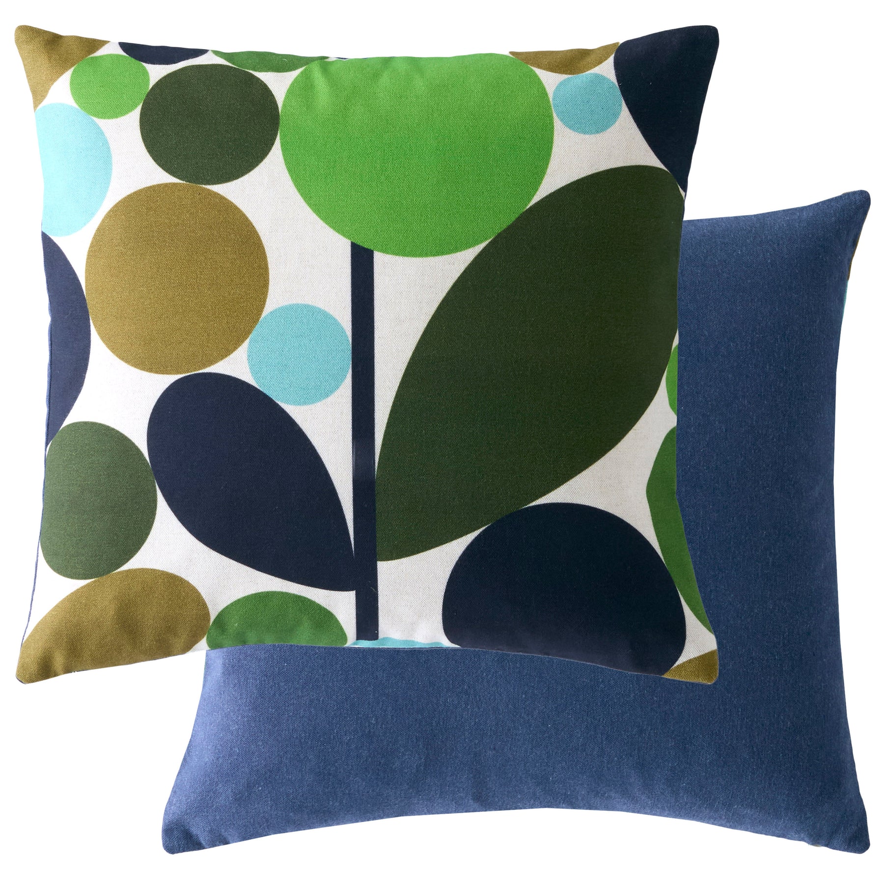 Orla Kiely Bubble Flower 45cm x 45cm Filled Cushion Evergreen