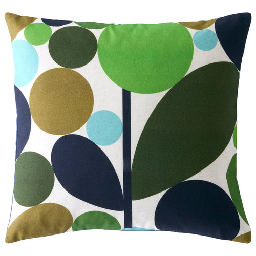 Orla Kiely Bubble Flower 45cm x 45cm Filled Cushion Evergreen