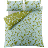 Orla Kiely Bubble Flower Duvet Cover Bedding Set Aqua Seagrass