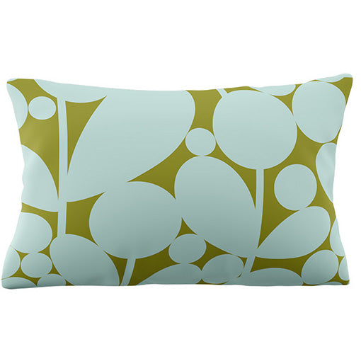 Orla Kiely Bubble Flower Duvet Cover Bedding Set Aqua Seagrass