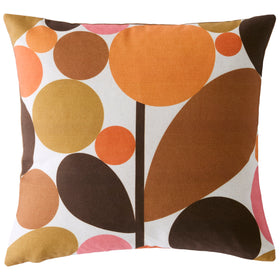 Orla Kiely Bubble Flower 45cm x 45cm Filled Cushion Sienna