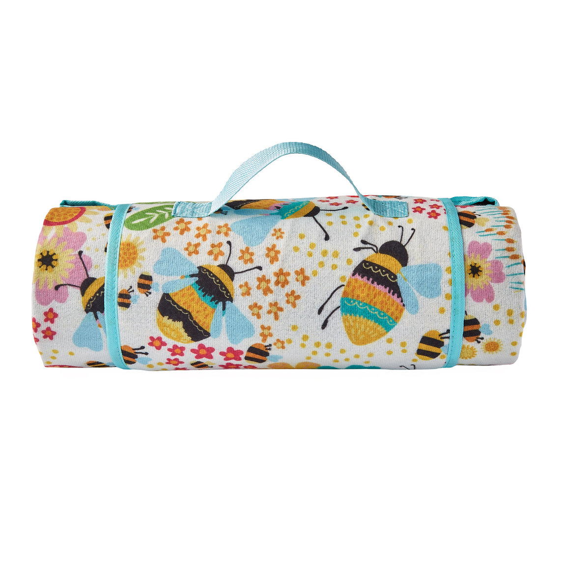Buzzy Bee 135cm x 150cm Outdoor Picnic Blanket Ochre