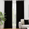 Turin Velvet Made to Measure Curtain Black