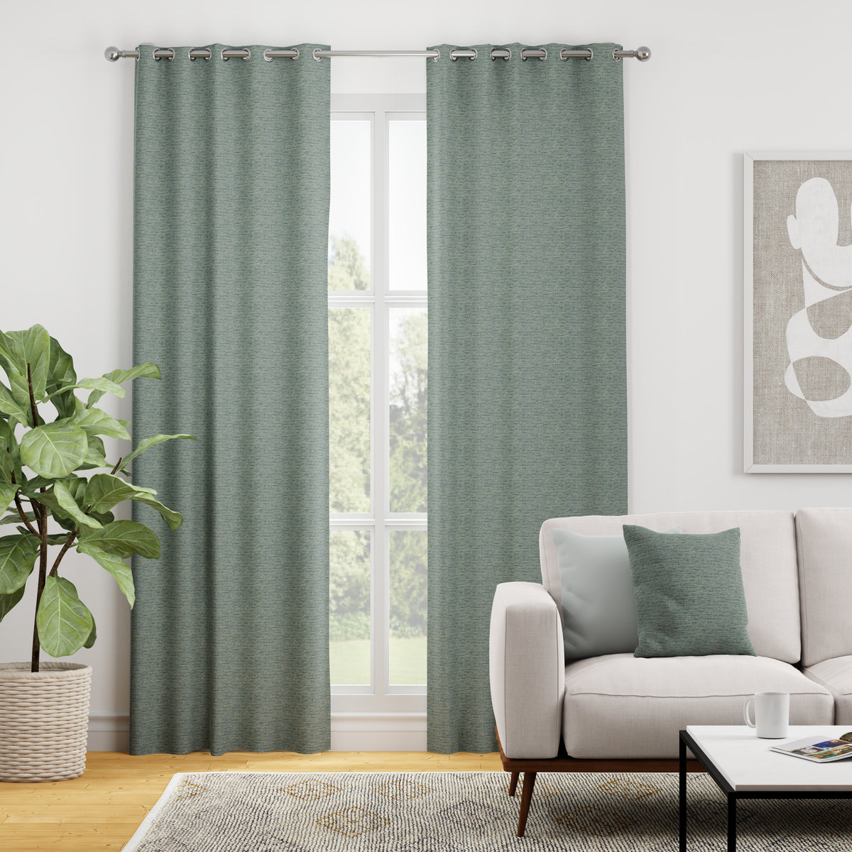 Essence Made to Measure Curtain Duckegg