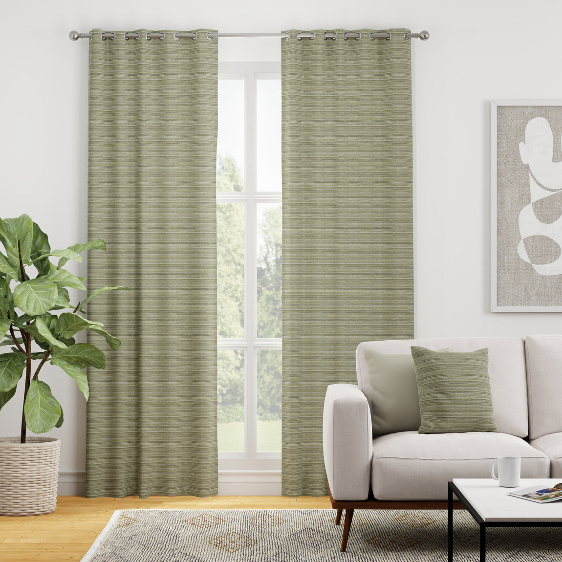 Navarro Made to Measure Curtain Pistachio