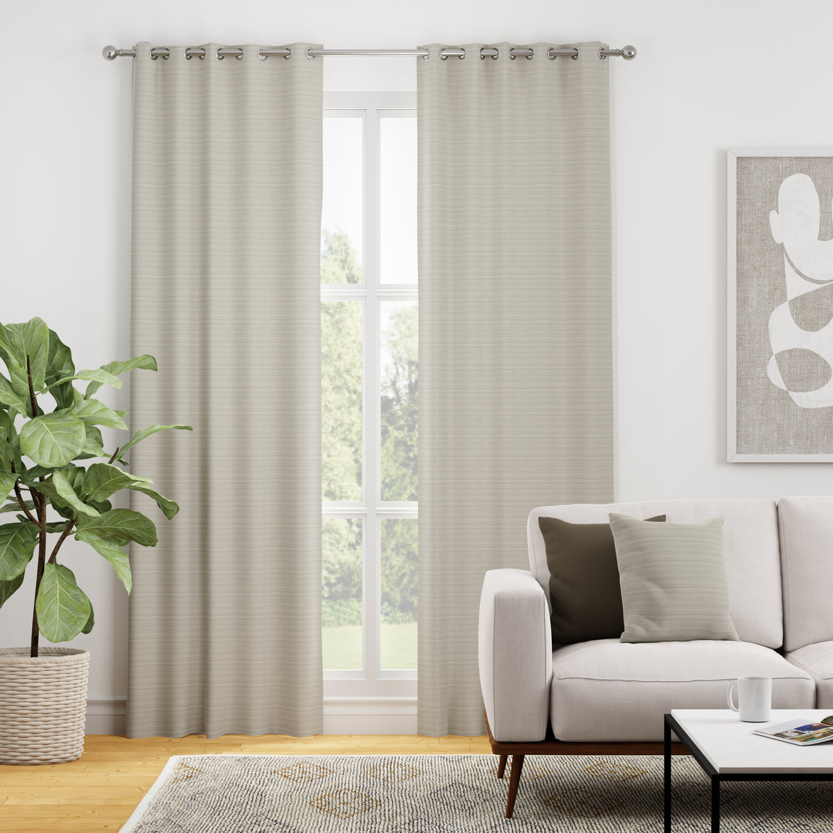 Navarro Made to Measure Curtain Natural