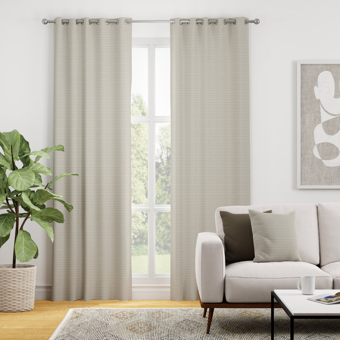 Navarro Made to Measure Curtain Natural