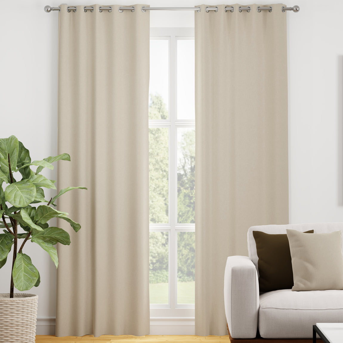 Kansai Plain Made to Measure Curtain Stone